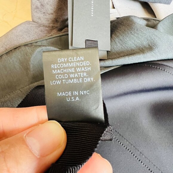 ❤️ KarolinazMarlak New York Reversible Drape collar jacket,Sage Gray/black , Siz - Picture 10 of 10